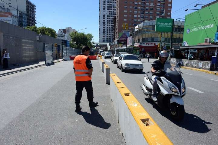 Los alrededores de estación Ramos Mejía, con restricciones al tránsito por las obras.