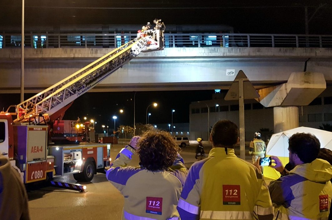España: Metro de Sevilla realiza un ejercicio de simulación de emergencias en el viaducto sobre la SE-30