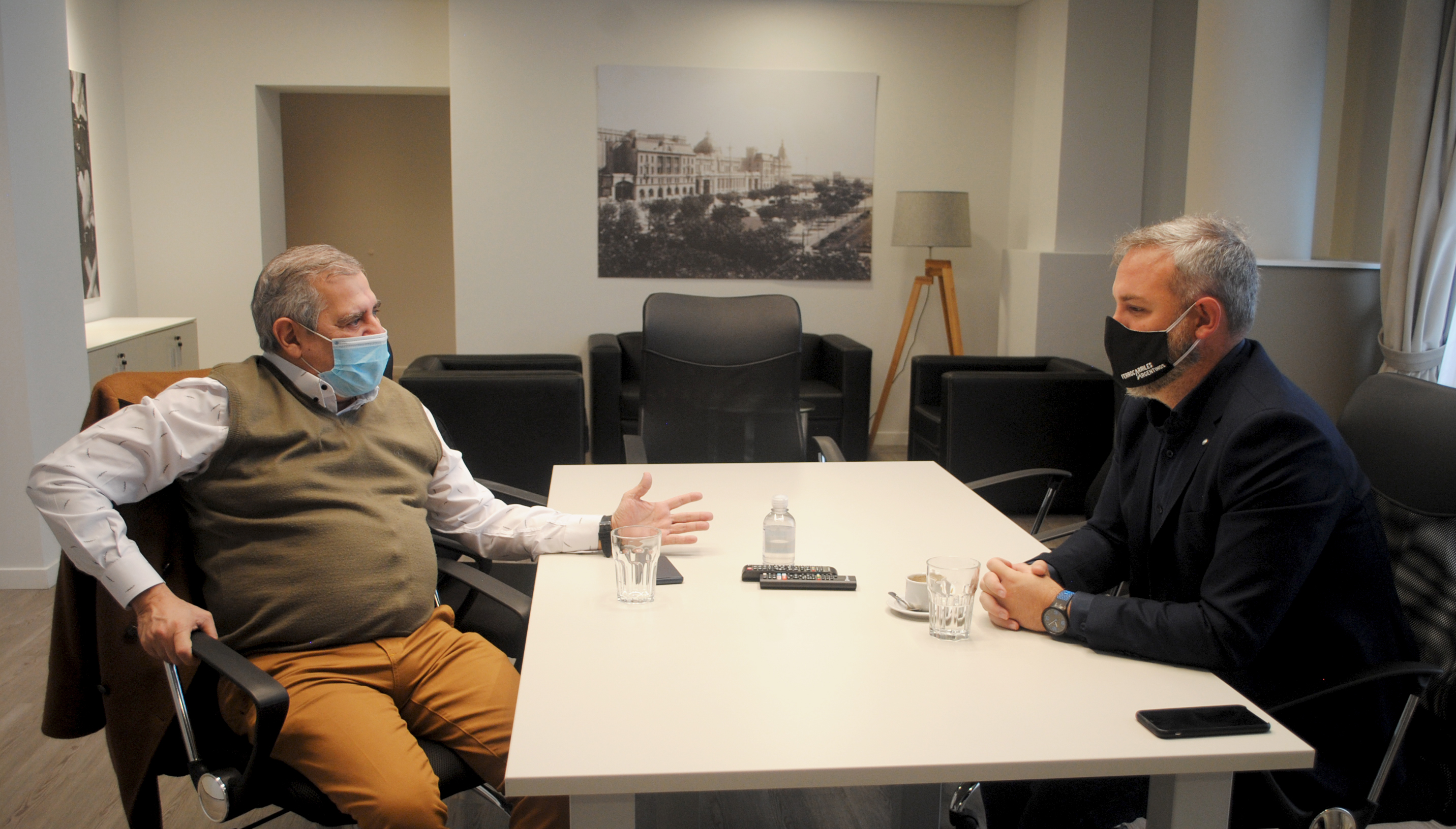 Rufeil analizó junto a Special el avance del sistema ferroviario y con Obaid la situación de la seguridad en el transporte