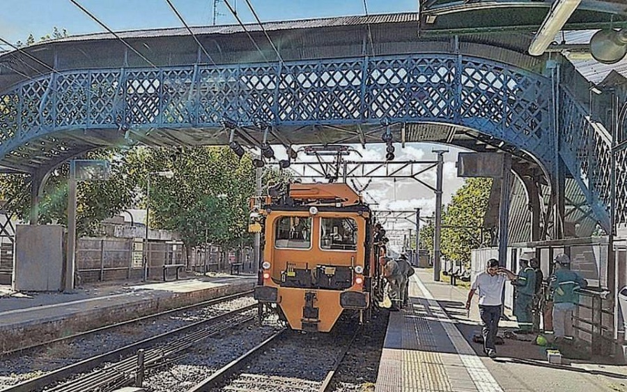 El tren eléctrico, más cerca de City Bell: se hizo un ensayo