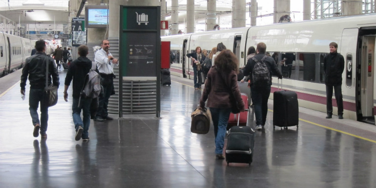 El trayecto en tren entre Madrid y Barcelona, el segundo más sostenible de España
