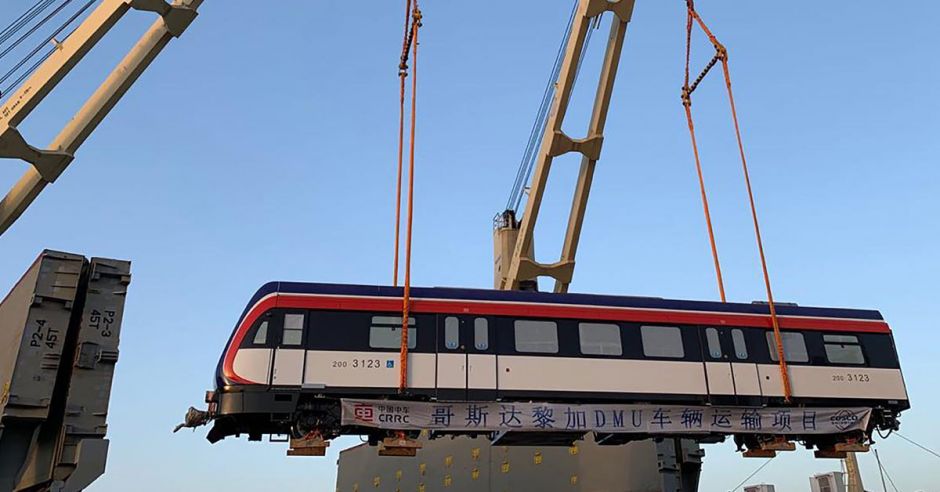 Primeros cuatro nuevos trenes ya están en altamar y llegarán a inicios de diciembre