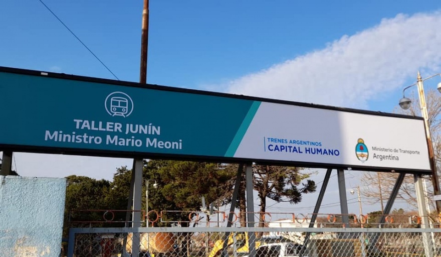 Primer sueldo para los trabajadores del taller ferroviario “Ministro Mario Meoni”