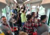 El TramBahía transporta a más de 21.000 usuarios entre el sábado y el lunes de carnaval.