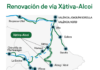 Adif contrata las obras de renovación integral de 64 km de vía en la línea Xàtiva-Alcoi por 84 millones de euros