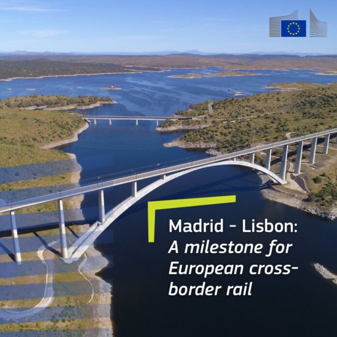 La UE aprobó plazos para la conexión ferroviaria de alta velocidad Madrid-Lisboa. Viaje de 3 horas en 2034 con inversión de casi mil millones de euros.