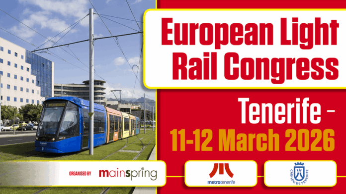 El European Light Rail Congress 2026 reunirá en Tenerife a 130 expertos para analizar la innovación en tranvías y movilidad urbana.