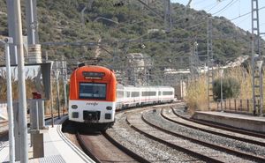 Obras de modernización de las instalaciones ferroviarias en la estación de Garraf de Cercanías de Barcelona