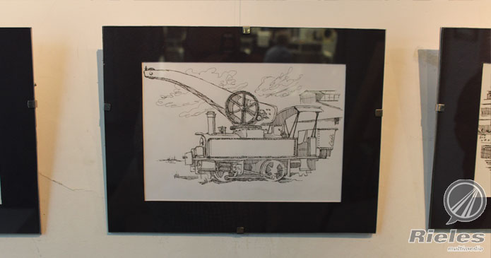 Exposición de dibujos ferroviarios