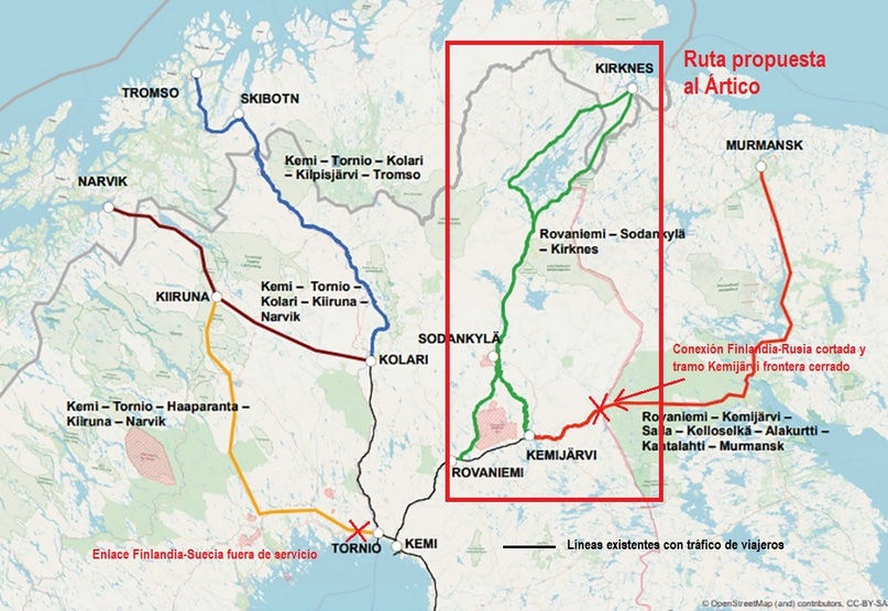 Finlandia propone una línea al Océano Ártico