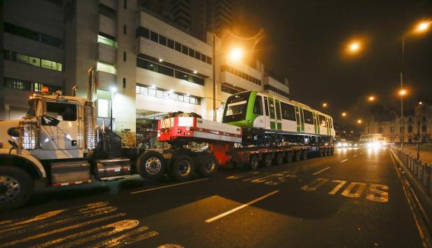 Perú: Metro de Lima: Llega nuevo tren para Línea 1 desde España