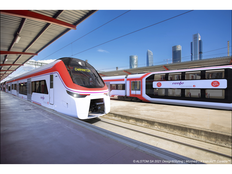 Alstom fabricará 152 trenes de cercanías X’Trapolis de alta capacidad para el operador español Renfe