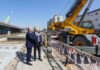 Fernández y Guerrera recorrieron la obra del Viaducto Belgrano Sur que llegará hasta Constitución
