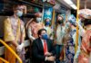 La Comunidad de Madrid recibe a los Pajes Reales del Tren de la Navidad de Metro