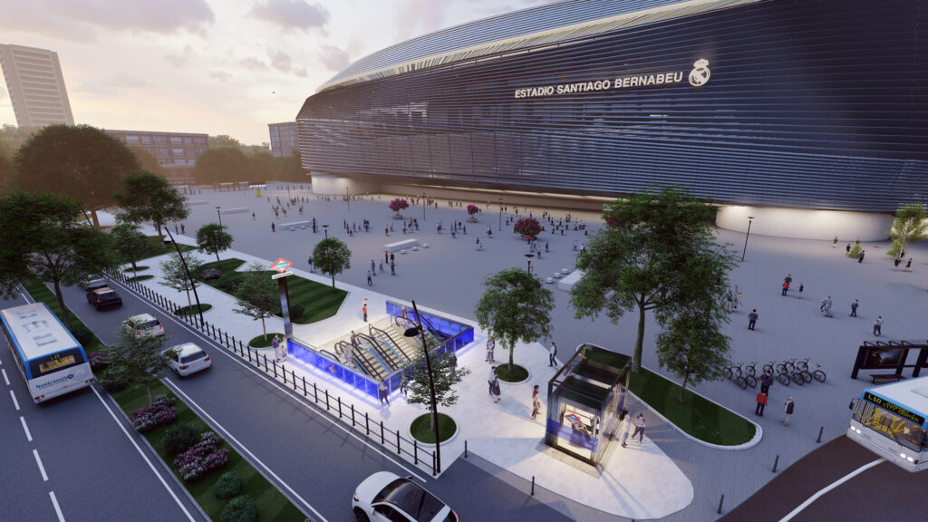 Comunidad de Madrid: Se modernizará la estación de Metro Santiago Bernabéu con un diseño inspirado en el Real Madrid