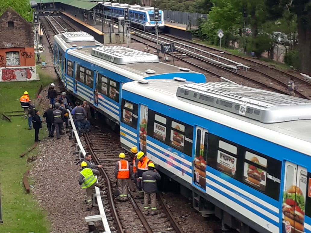 Descarrilo en Estación Tigre del Ferrocarril Mitre