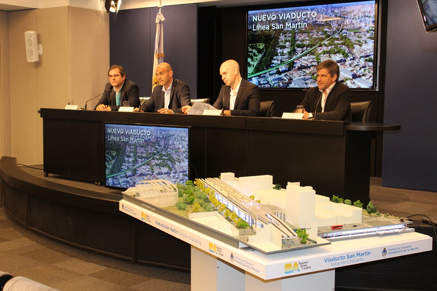 NACION Y CIUDAD PRESENTARON EL VIADUCTO SAN MARTIN