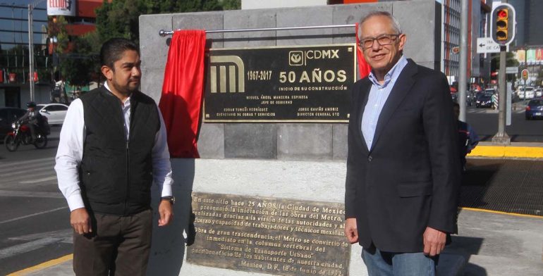 México: Celebran 50 años del inicio de la construcción del Metro de la CDMX