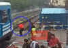 Buenos Aires: Milagro en las vías, no respetó la señalización, quiso ganarle al tren y fue golpeado por la formación