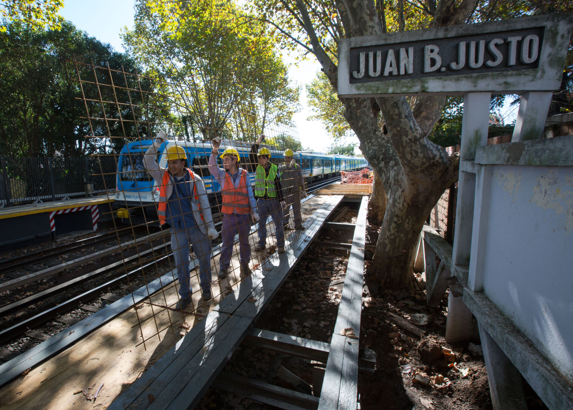 AVANZAN LAS OBRAS EN LA ESTACIÓN JUAN B. JUSTO DE VICENTE LÓPEZ