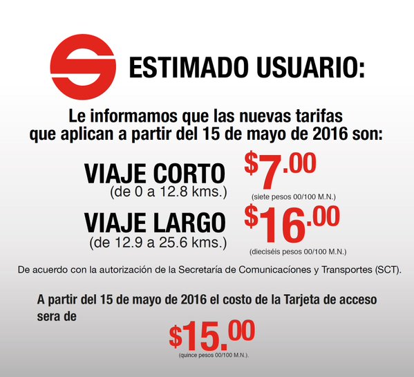 México: Sube tarifa del Tren Suburbano