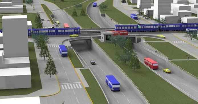 Piden que el tren eléctrico ingrese soterrado