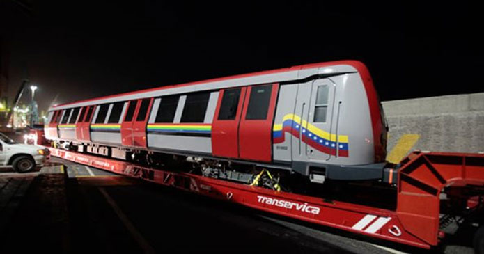 Venezuela: Llegaron al país dos nuevos trenes para el Metro Los Teques
