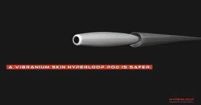 Estados Unidos: Hyperloop Tech bautiza como “Vibranium” al material usado para forrar su tren hipersónico