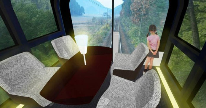 Así es el tren de cristal que recorrerá Japón