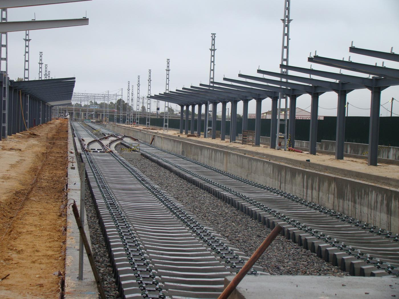 España: Las obras de la nueva estación de tren de Huelva «van a un 50%»