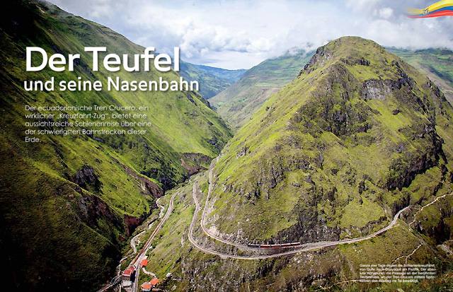 Revista alemana destaca trayecto de tren de Ecuador