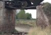 Cedió una alcantarilla y descarriló otro tren de cargas para Vaca Muerta en Villa Regina