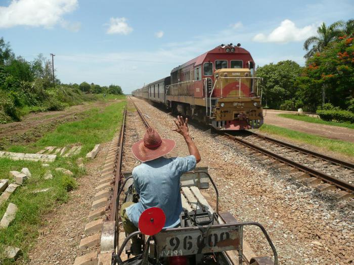 Los rieles del ferrocarril cubano