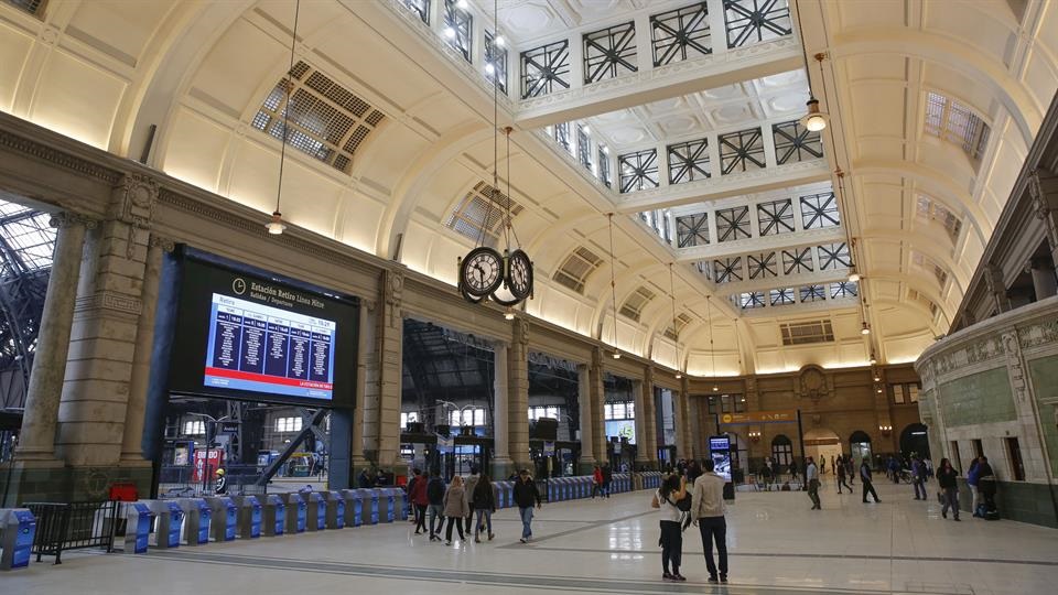 La terminal de Retiro del tren Mitre, como en su mejor época