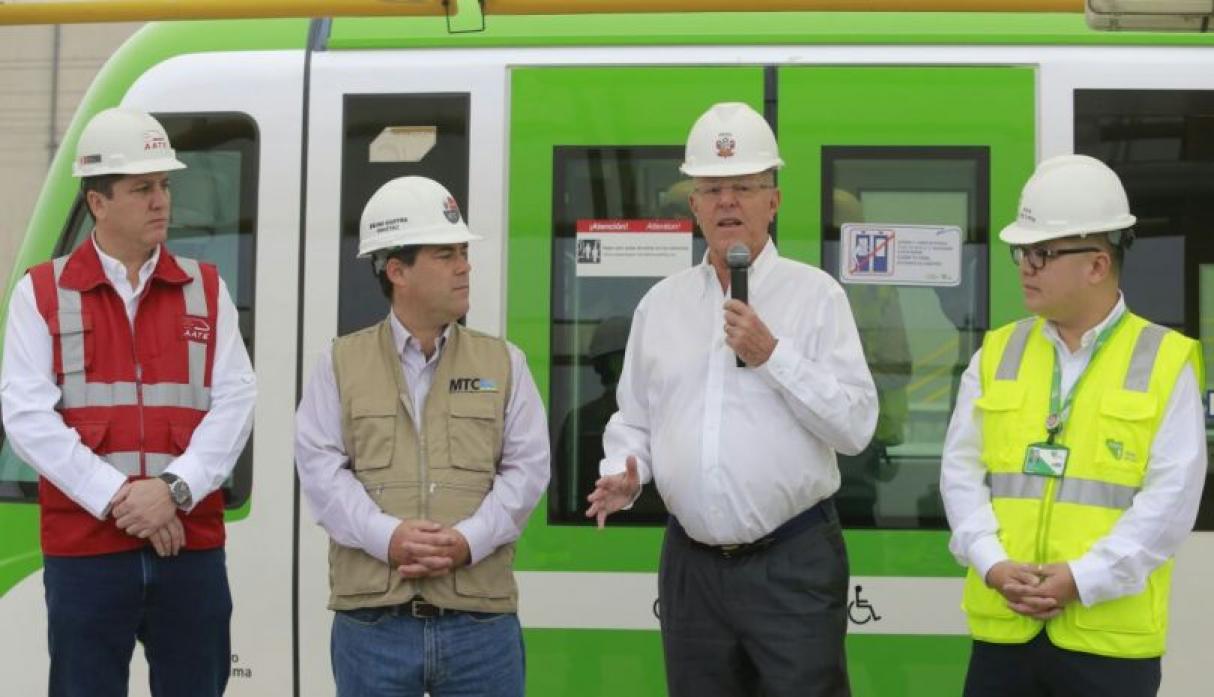 Perú: PPK inició operación del tren 25 del Metro de Lima