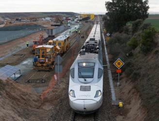 El montaje de la vía del AVE de Zamora a Sanabria comienza a partir del mes de abril