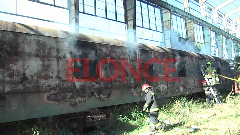 Se incendiaron dos vagones en el ferrocarril de Paraná
