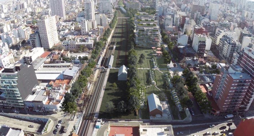 Concurso Nacional Playa Ferroviaria Colegiales, 1er. Premio