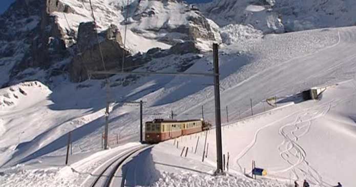 Suiza: Esquí desde el tren más alto de Europa