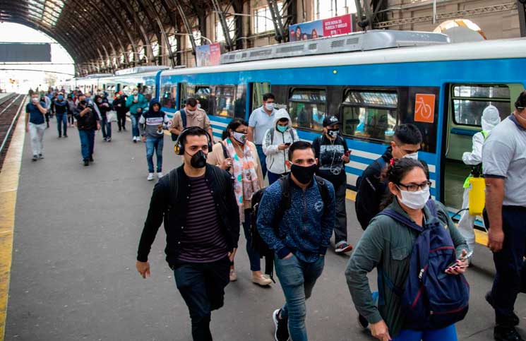 El promedio de circulación de pasajeros en el transporte público del AMBA fue del 23 %