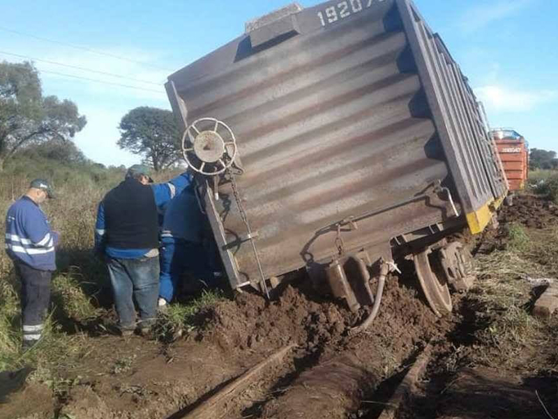 Descarriló un tren de cargas entre Sáenz Peña y Avia Terai