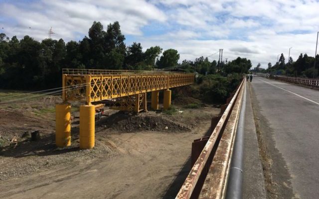 Chile: Reposición del Puente Ferroviario de Pitufquén llega al 85%